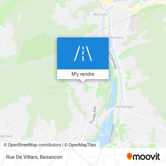 Rue De Villars plan