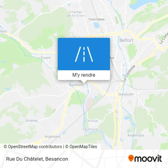 Rue Du Châtelet plan