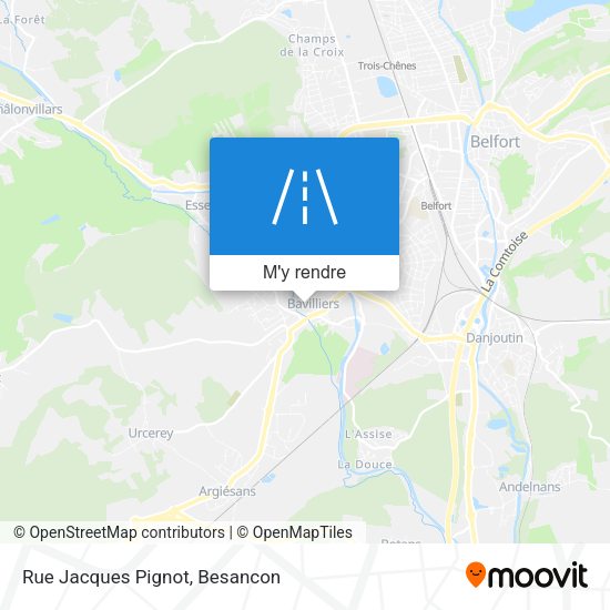 Rue Jacques Pignot plan