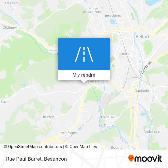 Rue Paul Barret plan