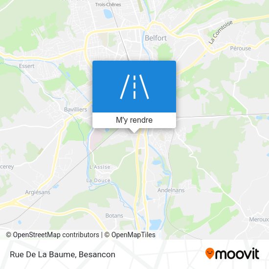 Rue De La Baume plan