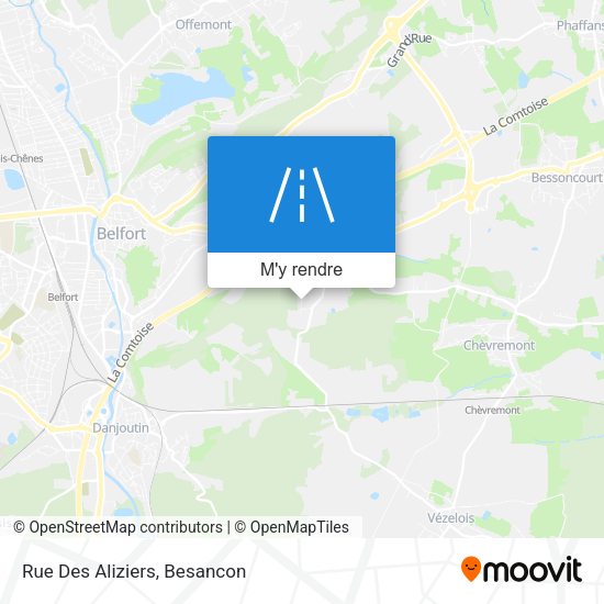 Rue Des Aliziers plan