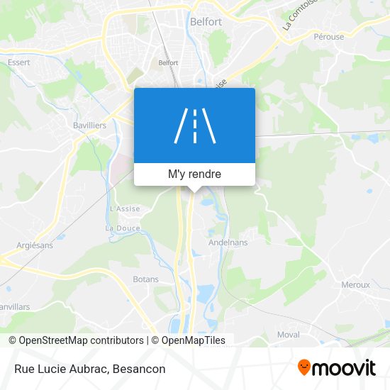 Rue Lucie Aubrac plan