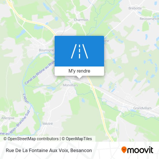 Rue De La Fontaine Aux Voix plan