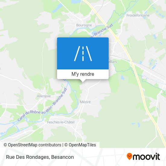 Rue Des Rondages plan