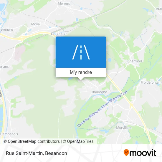 Rue Saint-Martin plan