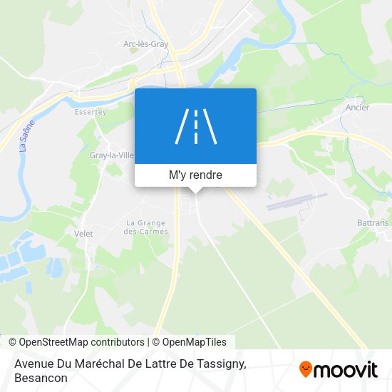 Avenue Du Maréchal De Lattre De Tassigny plan