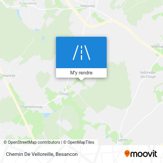 Chemin De Velloreille plan