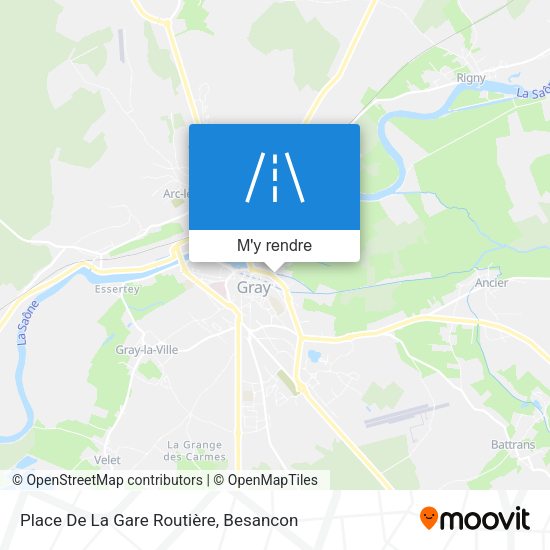 Place De La Gare Routière plan