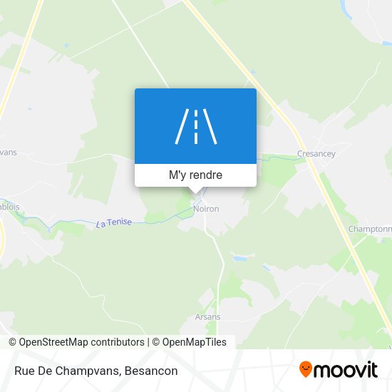 Rue De Champvans plan