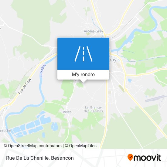 Rue De La Chenille plan