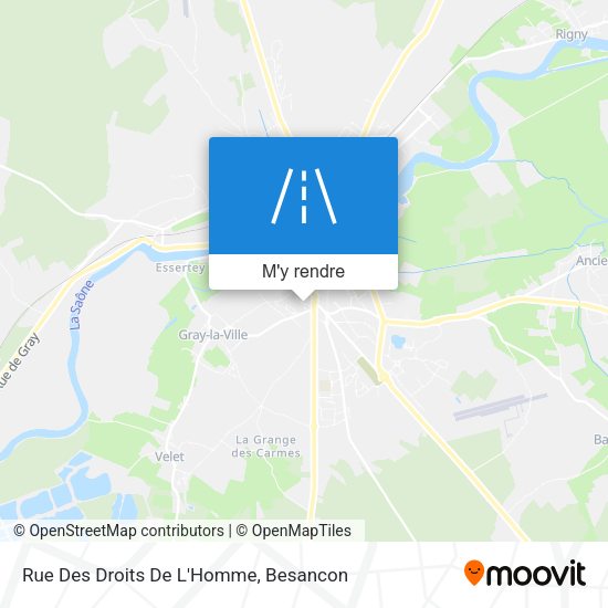 Rue Des Droits De L'Homme plan