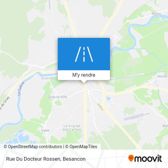 Rue Du Docteur Rossen plan