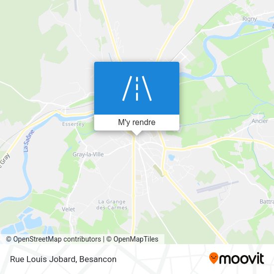 Rue Louis Jobard plan