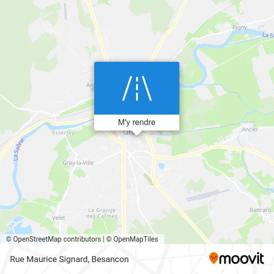 Rue Maurice Signard plan