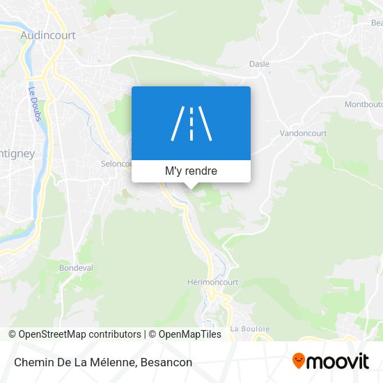Chemin De La Mélenne plan