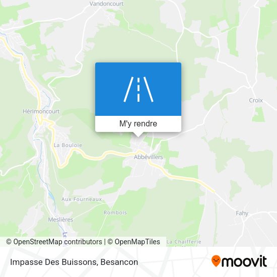 Impasse Des Buissons plan