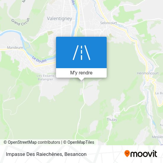 Impasse Des Raiechênes plan