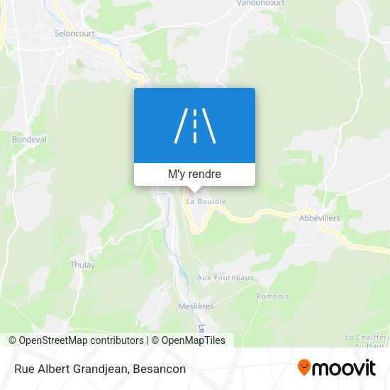 Rue Albert Grandjean plan