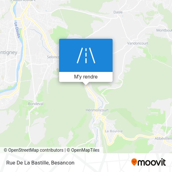 Rue De La Bastille plan