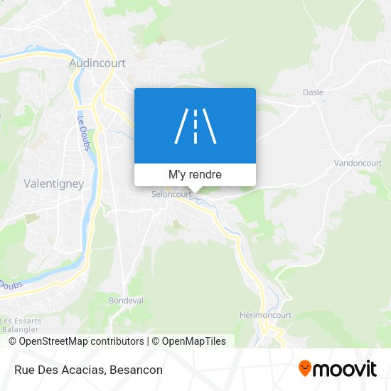 Rue Des Acacias plan