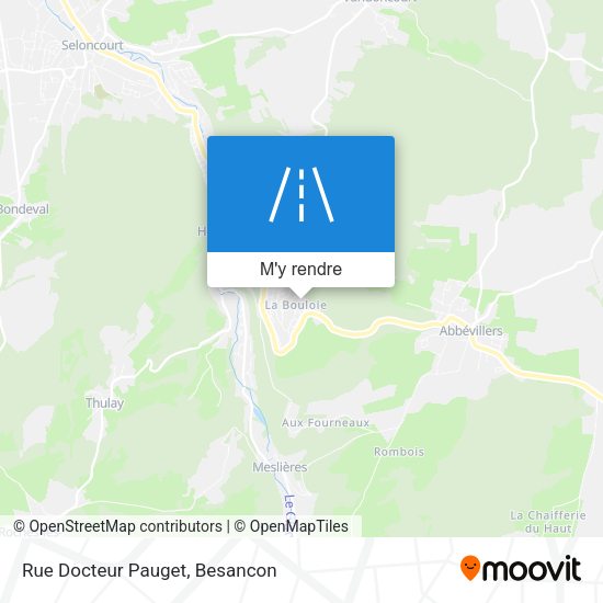 Rue Docteur Pauget plan
