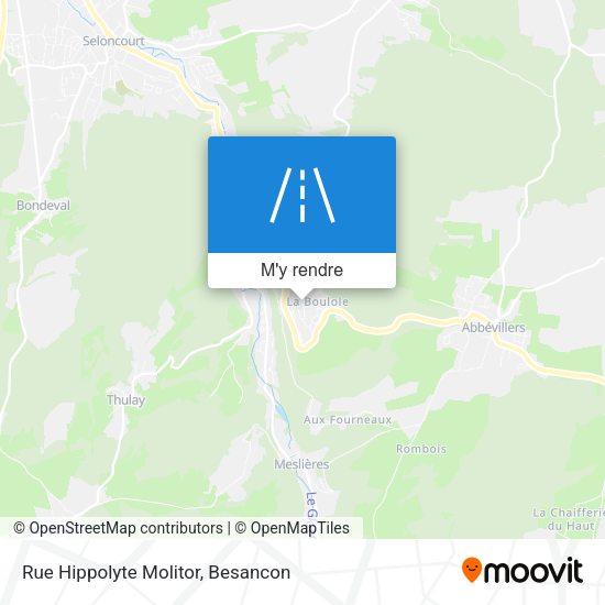 Rue Hippolyte Molitor plan