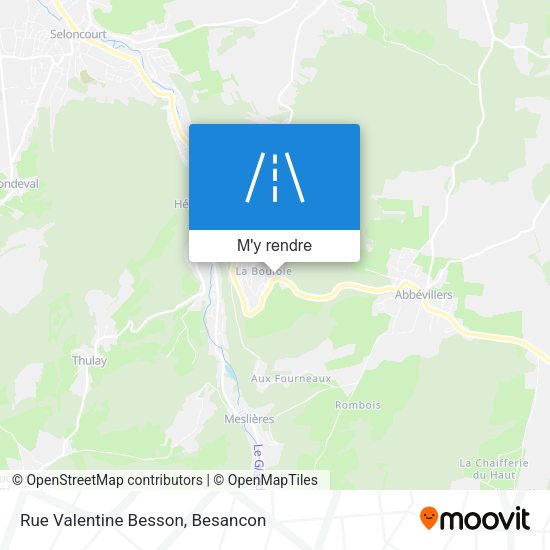 Rue Valentine Besson plan