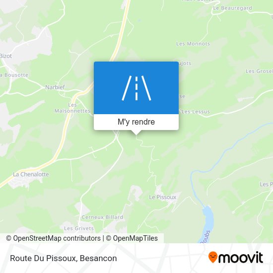 Route Du Pissoux plan