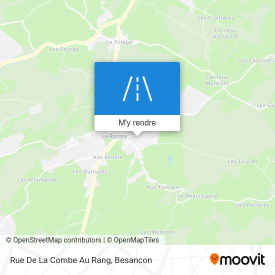 Rue De La Combe Au Rang plan