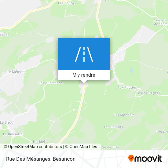 Rue Des Mésanges plan
