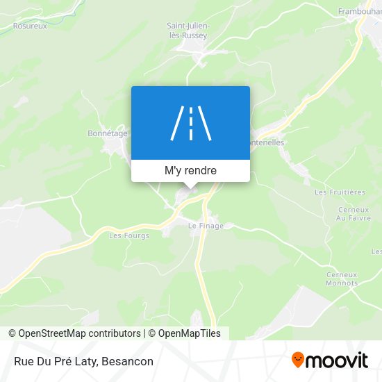 Rue Du Pré Laty plan
