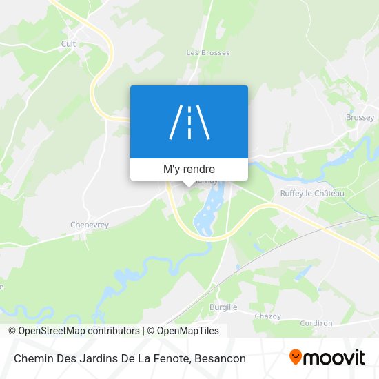 Chemin Des Jardins De La Fenote plan