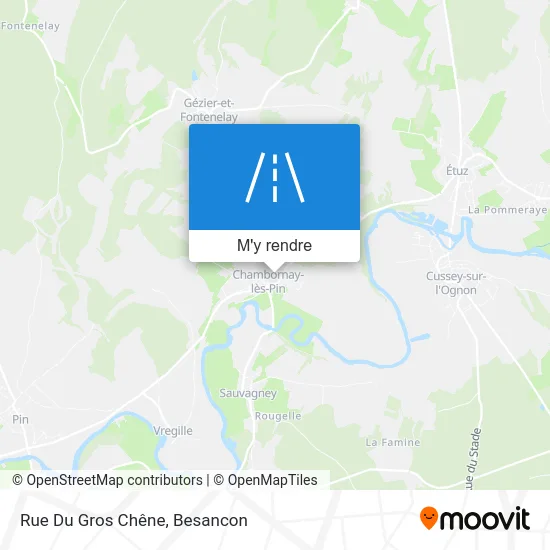 Rue Du Gros Chêne plan