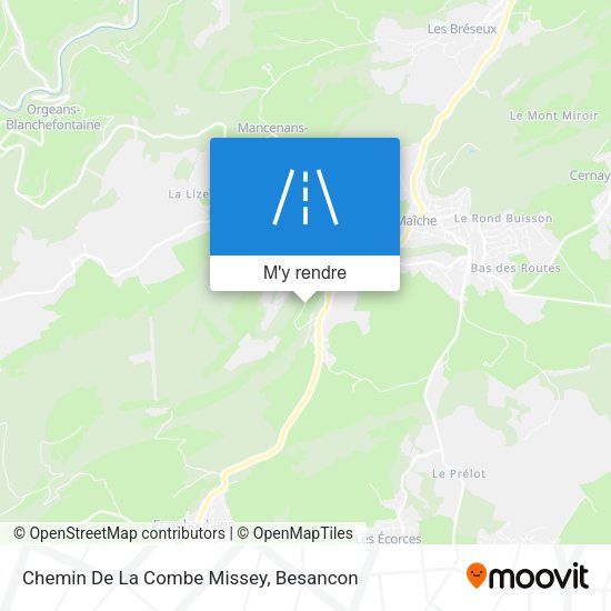 Chemin De La Combe Missey plan