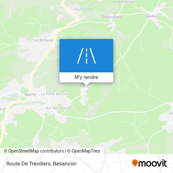 Route De Trevillers plan