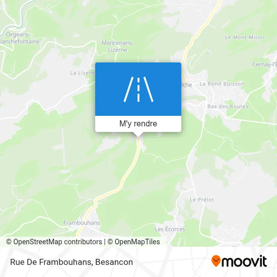 Rue De Frambouhans plan