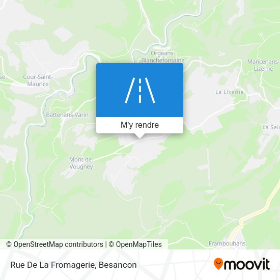 Rue De La Fromagerie plan