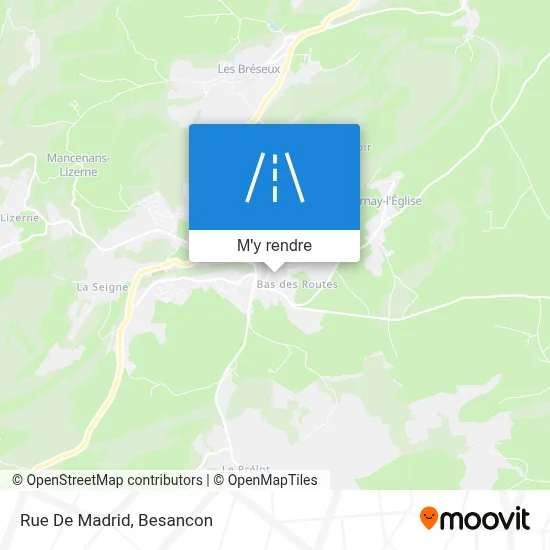 Rue De Madrid plan