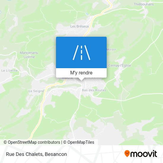 Rue Des Chalets plan