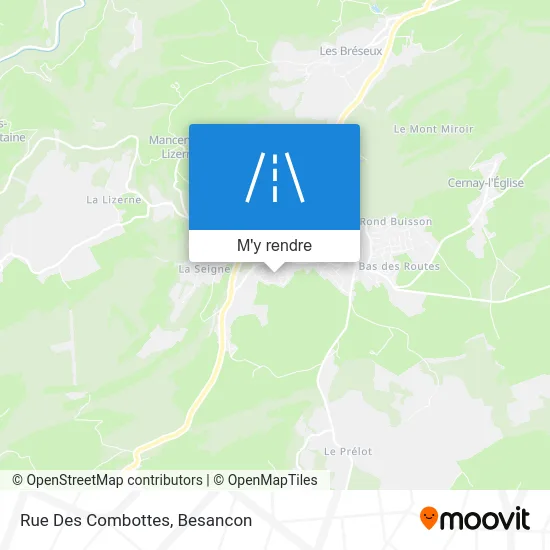 Rue Des Combottes plan