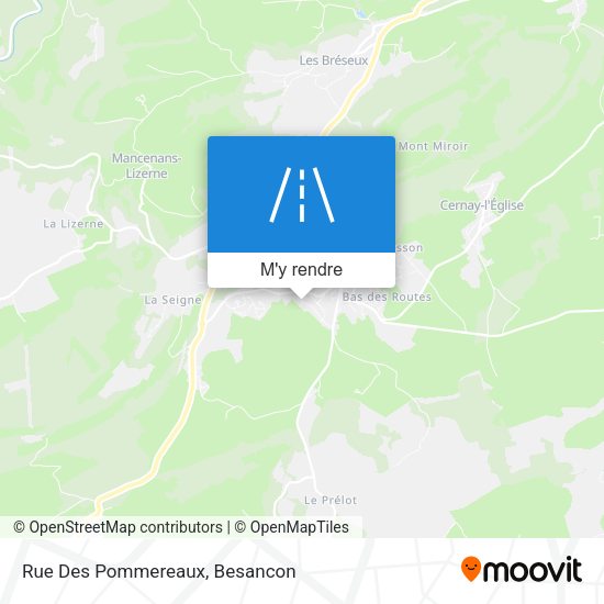 Rue Des Pommereaux plan