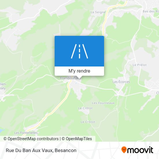 Rue Du Ban Aux Vaux plan