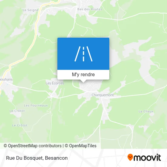 Rue Du Bosquet plan