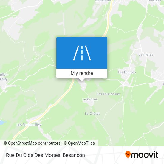 Rue Du Clos Des Mottes plan
