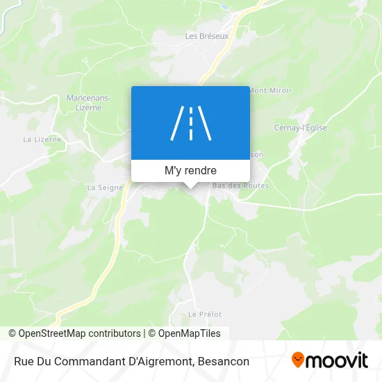 Rue Du Commandant D'Aigremont plan