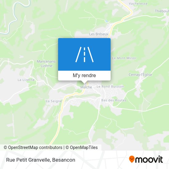Rue Petit Granvelle plan