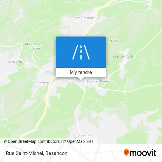 Rue Saint-Michel plan