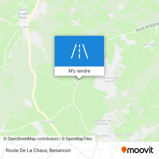 Route De La Chaux plan