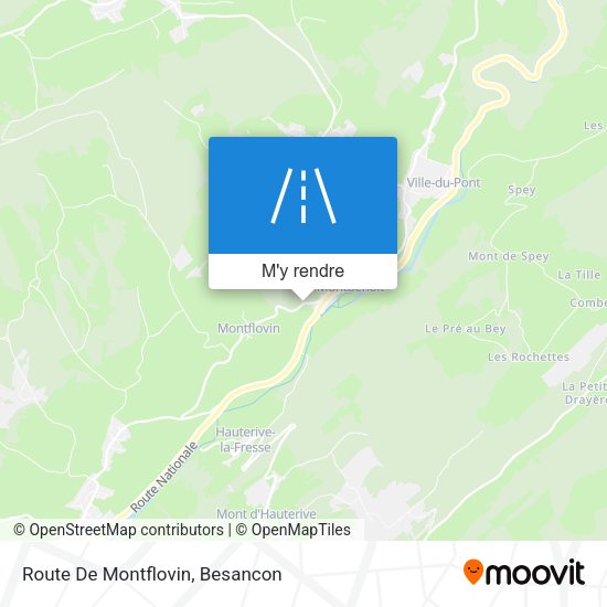 Route De Montflovin plan